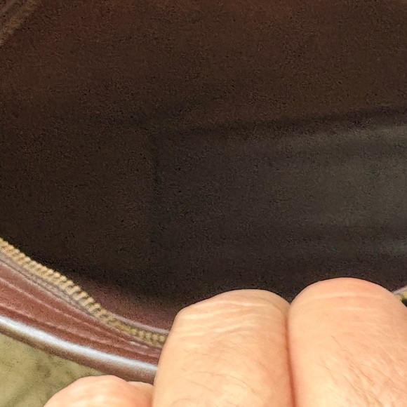 Vintage Coach Metropolis zip around Brown Leather Men's Bag Model 9087 - Picture 13 of 15